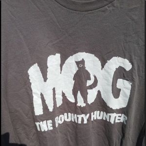 MOG The Bounty Hunter Gray XL T Shirt unisex